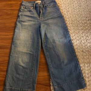 Madewell Wide Leg Crop Jeans